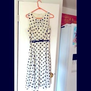 Eliza J polka dot dress